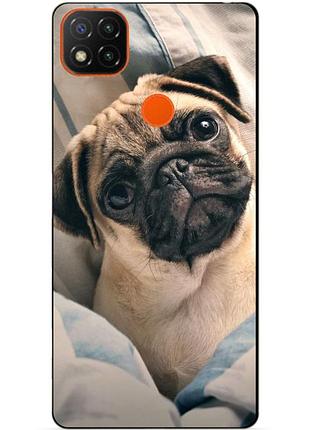 Силіконовий чохол бампер для xiaomi redmi 9c з малюнком фото мопс