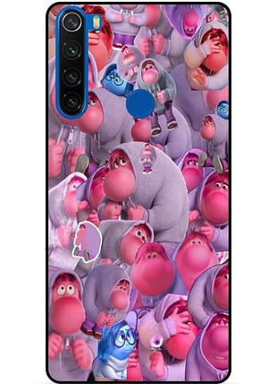 Чехол силиконовый бампер для xiaomi redmi note 8t с рисунком головоломка стыд