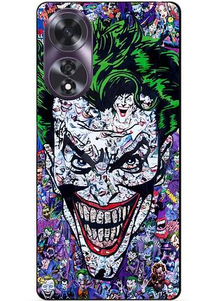 Силіконовий чохол бампер для oppo a60 з малюнком джокер joker