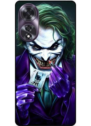 Чехол силиконовый бампер для oppo a60 с рисунком joker джокер