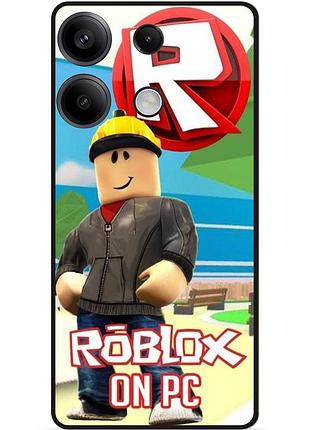 Силиконовый чехол бампер для infinix note 40 pro (x6850) с рисунком роблокс roblox 5