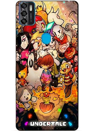 Чехол силиконовый бампер для zte blade a7s с рисунком андертейл undertale