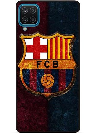 Силіконовий чохол бампер для samsung m12 з малюнком барселона barcelona