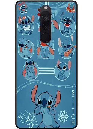 Силиконовый бампер чехол для xiaomi redmi 8 с картинкой stitch стич