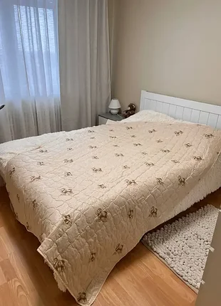 Літня ковдра простьобана (бежевий)