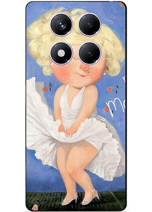 Чехол силиконовый бампер для xiaomi redmi note 14 pro с рисунком мэрилин монро гапчинская marilyn monroe