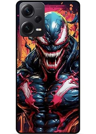 Силіконовий бампер чохол для xiaomi redmi note 12 pro plus з малюнком веном marvel venom