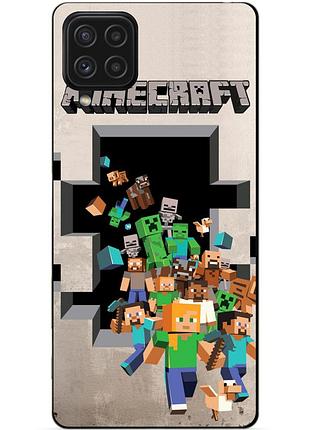 Чехол силиконовый бампер для huawei p40 lite с картинкой minecraft майнкрафт