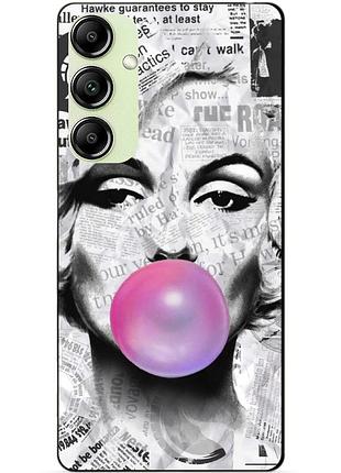 Чехол силиконовый бампер для samsung a24 с рисунком мэрилин монро marilyn monroe