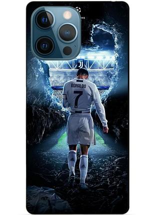 Силиконовый бампер чехол для iphone 12 pro с рисунком ronaldo роналдо