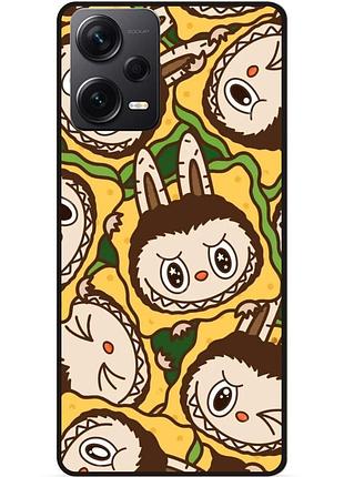 Чехол силиконовый бампер для xiaomi redmi note 12 pro plus лабубу labubu