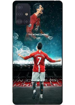 Чехол силиконовый бампер для samsung m31s с рисунком роналдо мю ronaldo