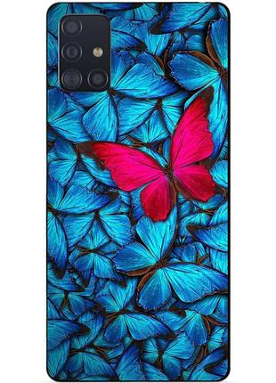 Силіконовий чохол бампер для samsung m31s з малюнком метелики