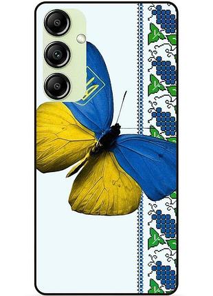 Силіконовий чохол бампер для samsung a04s з малюнком метелик україна метелик