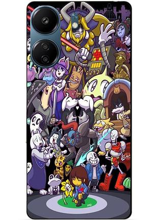 Силіконовий чохол бампер для xiaomi redmi 13c з малюнком undertale андертейл