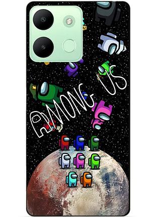 Чехол силиконовый бампер для infinix smart 7 hd с рисунком амонг ас among us