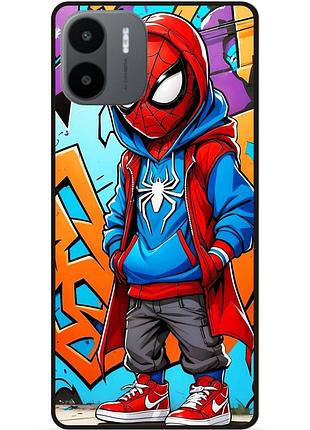 Чехол силиконовый бампер для xiaomi redmi a2 с рисунком spider man marvel человек паук