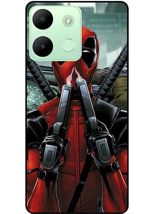 Силіконовий бампер чохол для infinix smart 7 hd з малюнком дедпул deadpool