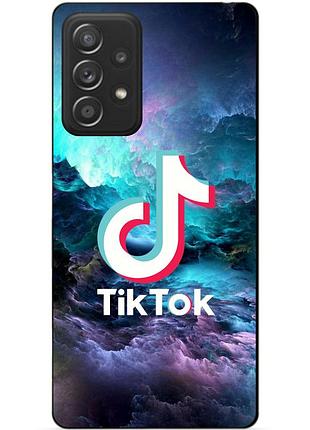 Чехол силиконовый бампер для samsung a32 с рисунком tik tok тик ток