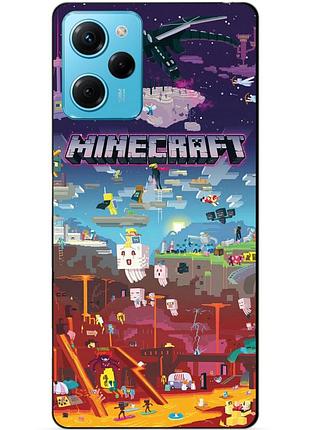 Силіконовий чохол бампер для xiaomi redmi note 12 pro speed edition гра minecraft майнкрафт