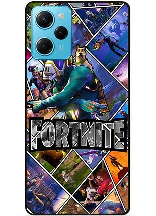 Силиконовый чехол бампер для xiaomi redmi note 12 pro speed edition с картинкой фортнайт fortnite