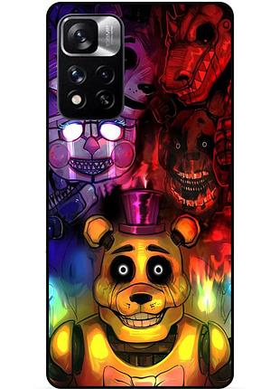 Силіконовий бампер чохол для xiaomi redmi note 11 pro plus 5g з малюнком freddy фредді аніматроніки