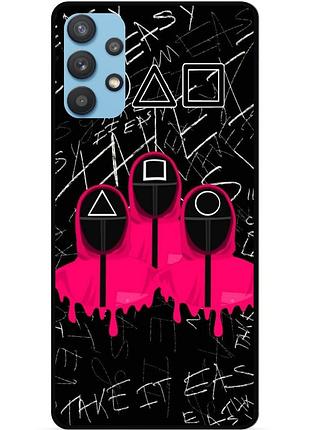 Чехол силиконовый для samsung a32 игра в кальмара