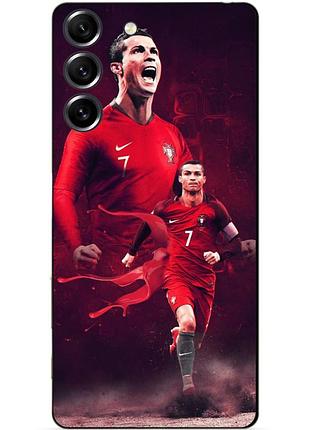 Силіконовий чохол бампер для samsung s23 з малюнком ronaldo португалія роналдо