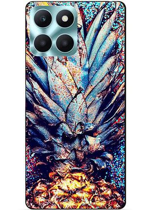 Силіконовий чохол бампер для huawei honor x6a з малюнком ананас