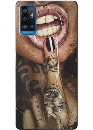Силіконовий чохол бампер для zte blade a71 з малюнком swag