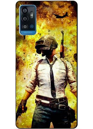 Силіконовий чохол бампер для zte blade a71 з малюнком пабг pubg