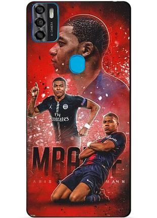 Чехол силиконовый бампер для zte blade a7s с рисунком мбаппе psg mbappe