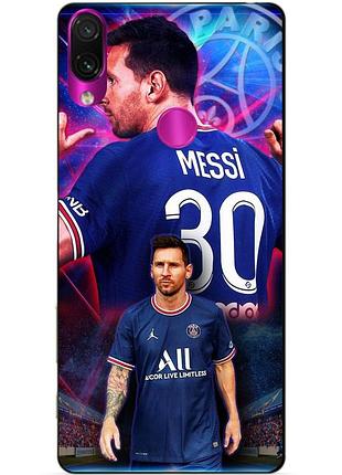 Силиконовый бампер чехол для huawei y6p с рисунком месси псж messi