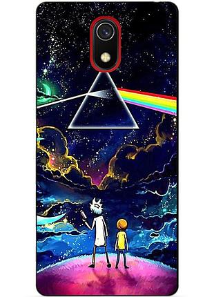 Силіконовий чохол бампер для samsung j3 j330 з малюнком рік і морті rick and morty