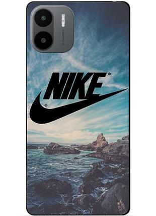 Силиконовый чехол бампер для xiaomi redmi a2 / a1 с рисунком найк