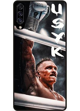 Силіконовий чохол бампер для samsung a50 з малюнком бокс усик украина