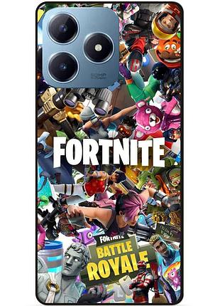 Чехол силиконовый бампер для realme c63 с картинкой fortnite фортнайт
