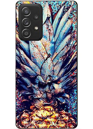 Чехол силиконовый бампер для samsung a33 5g с рисунком ананас