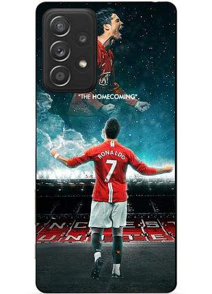 Чехол силиконовый бампер для samsung a32 с рисунком роналдо мю ronaldo