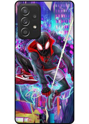 Чехол силиконовый бампер для samsung a32 с картинкой spider man человек паук майлз моралес