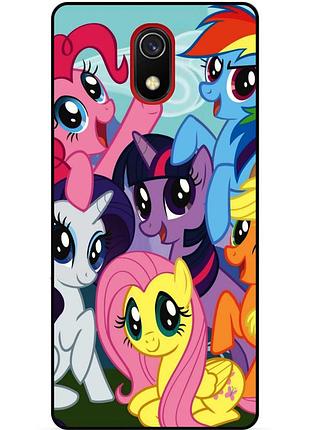 Силіконовий бампер чохол для samsung j6 j600 з малюнком поні my little pony