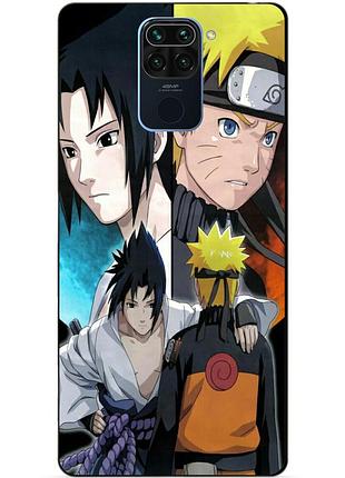 Чехол силиконовый бампер для xiaomi redmi note 9 с рисунком наруто узумаки naruto