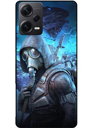 Силіконовий бампер чохол для xiaomi redmi note 12 pro 5g з малюнком stalker сталкер