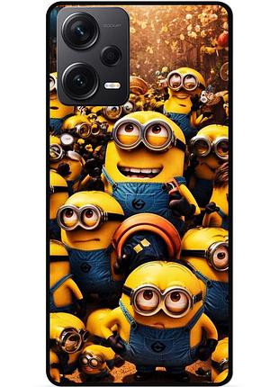 Силіконовий чохол бампер для xiaomi redmi note 12 pro 5g з малюнком міньйони minion