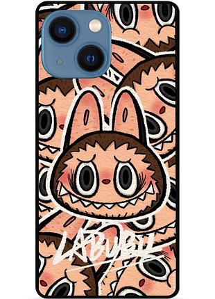 Силіконовий бампер чохол для iphone 13 з малюнком лабубу labubu