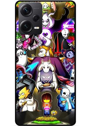 Силіконовий чохол бампер для xiaomi redmi note 12 pro 5g з малюнком undertale андертейл