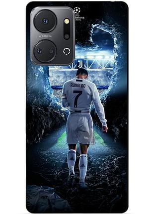 Силіконовий чохол бампер для huawei honor x7a з малюнком ronaldo роналдо