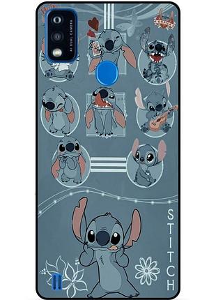 Чехол силиконовый бампер для zte blade a51 с картинкой стич stitch