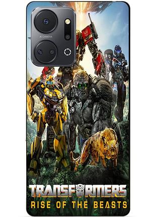 Чехол силиконовый бампер для huawei honor x7a звероботы трансформеры transformers