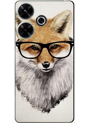 Силіконовий чохол бампер для infinix hot 30 (x6831) з малюнком лиса